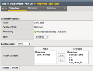 Adding monitor to GTM pool.